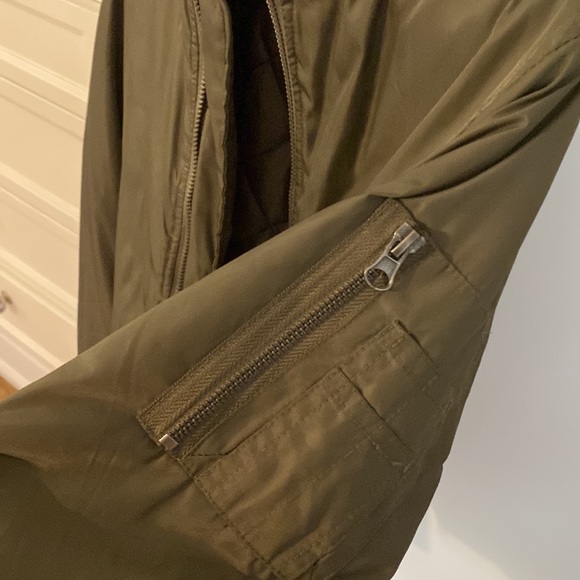 Olive Green Bomber Jacket - Picture 4 of 4